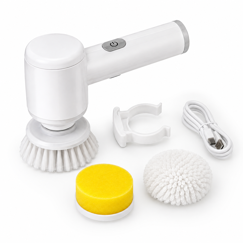 Electric Dish Scrubber | Cordless Rechargeable Cleaning Brush