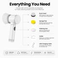 Electric Dish Scrubber | Cordless Rechargeable Cleaning Brush